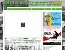 Tablet Screenshot of greenfitnessstudio.com